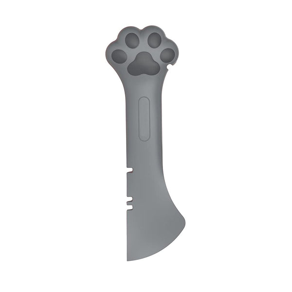 CUITIBI Small Spatula For Short Can, Cat Food Spoon, Wet Food Spoon For Dog Or Cat, Open Can With Spoon, Manual Can Opener(Gray Spoon)