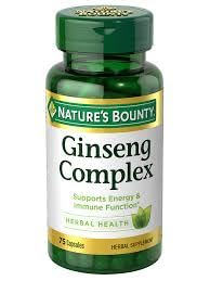 Nature's Bounty Ginseng Complex Herbal Health Capsules 75 ea (Pack of 3)