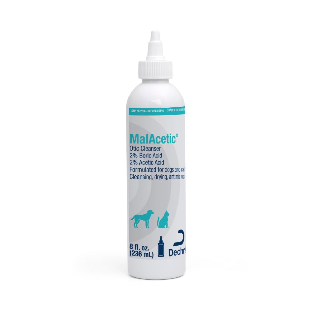 Malacetic Otic Cleanser for Dogs and Cats, 8 fl oz