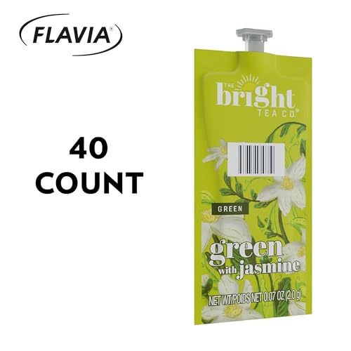 Bright Tea Company Green Tea with Jasmine Flavia Freshpacks, Case of 40