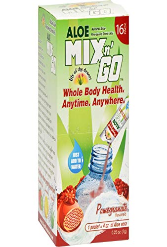 Lily Of The Desert Mix N Go Aloe Drink, Pomegranate, 16 Count