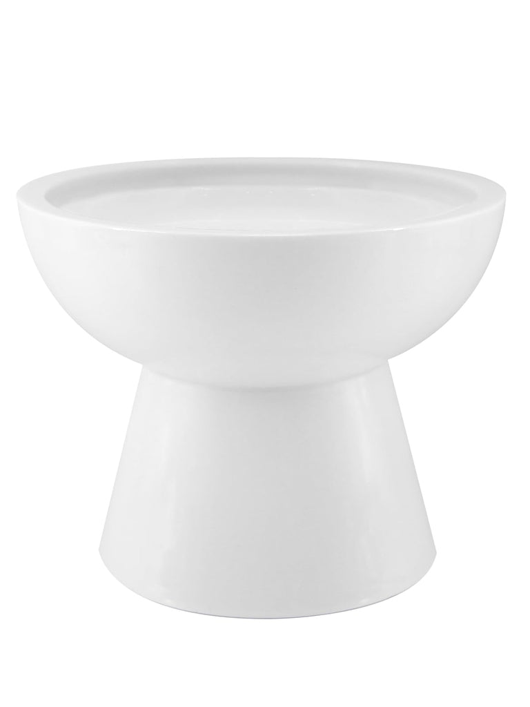 LoeJan Elevated Cat Food and Water Bowls Set, Extra Wide and Raised Ceramic Bowls, Anti-Vomit Whisker-Free Pressure Cat Feeder for Kittens to Adult Cats and Small Dogs (White, Water Bowl)