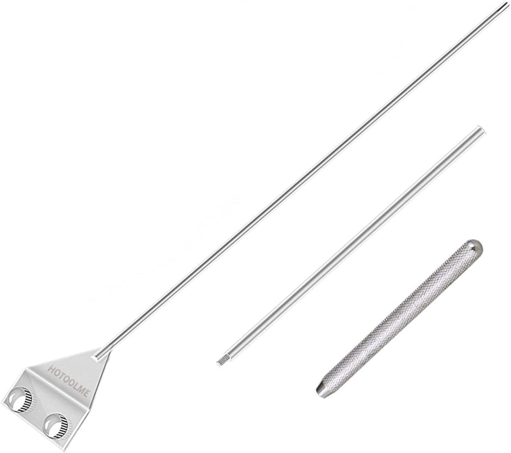 HOTOOLME Aquarium Scraper, 25.6" Stainless Steel Scraper Cleaning Razor with 10 Blades for Glass Aquarium Fish Tank