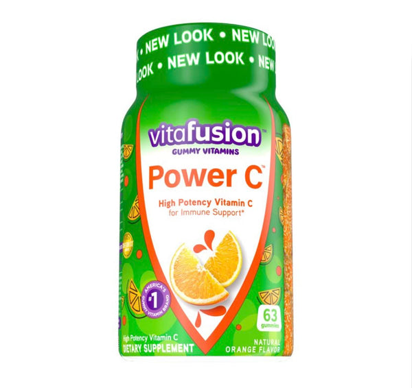 Vitafusion Power C Gummy Immune Support* with Vitamin C, Delicious Orange Flavor, 63ct (21 Day Supply)
