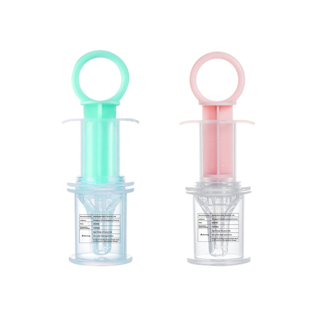 BabyX Kids Baby Oral Syringe & Dispenser Calibrated for Liquid Medicine, Reduce Mess, Easy Way to Orally Administer Medication, Includes Bottle Adapter, 2 Pack