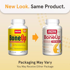 Jarrow Formulas BoneUp Three Per Day For Bone Support and Skeletal Nutrition, Includes Vitamin D3, K2 (as MK-7) and 1000 mg of Calcium Per Day, 90 Capsules, 30 Day Supply