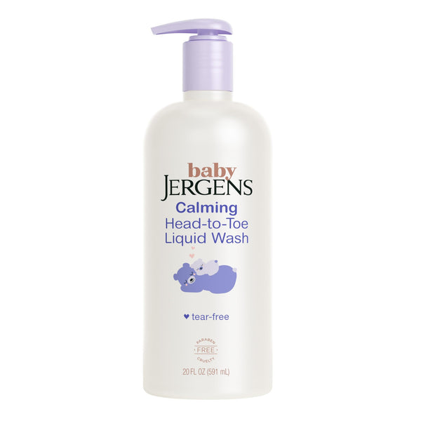 Jergens Baby Calming Head to Toe Liquid Baby Wash, Body Wash and Shampoo, Tear Free, 20 Fl Oz