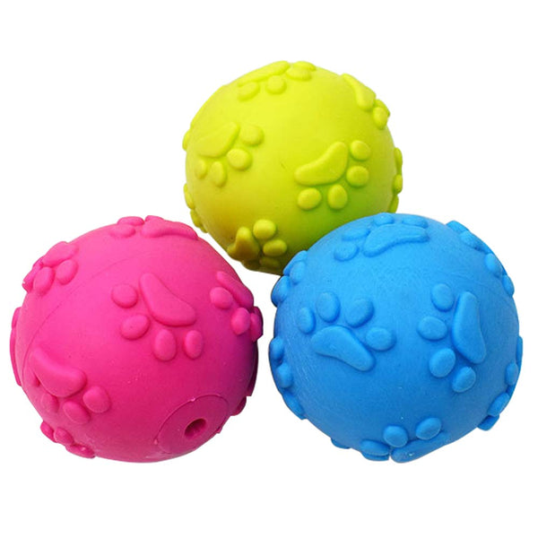 Nlmskzzy Dog Toys ，Dog Balls for Small Medium Large Dogs Squeaky Toy Balls 3 Pcs