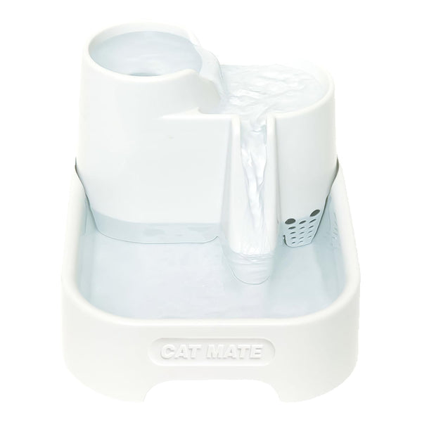 Cat Mate 3-Level, 70 fl. oz. Pet Fountain - BPA and BHT Free with 3-Stage Filter and Low Voltage Pump