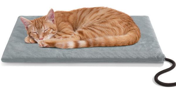 JLSAME Pet Heating Pad for Cat & Dog Outdoor, Indoor Warming Heated Mat Pad, Waterproof Heated Dog Cat Bed with Chew Resistant Cord for Outside, Pet Heater Warmer Blanket for Puppy & Kitten