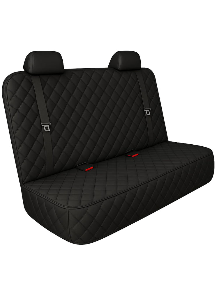 fidozen Waterproof Dog Car Seat Cover with Belt for Back Seat - Washable Pet Protector Accessories for Cars, Trucks, SUVs, and Bench Seats - Auto Backseat Hammock for Small & Large Dogs