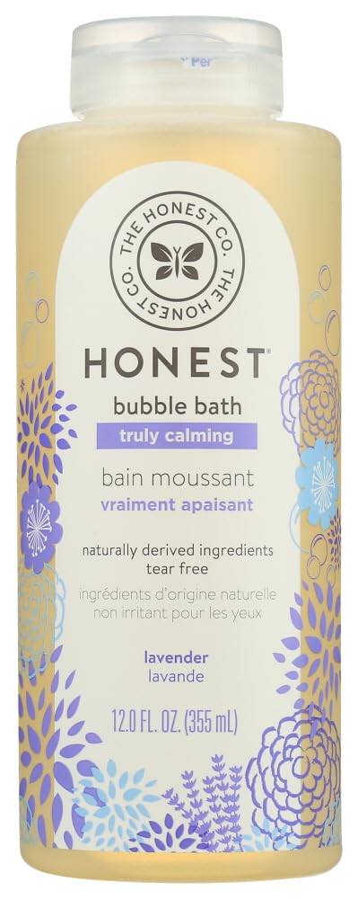 The Honest Company Ultra Dreamy Calming Lavender Bubble Bath with Naturally Derived Botanicals, Lavender, 12 Fluid Ounce