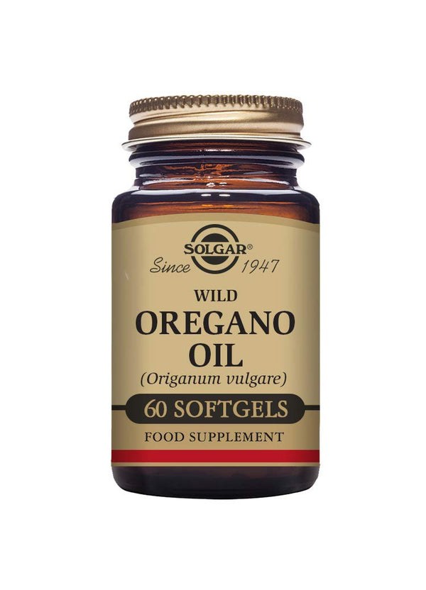 Solgar Wild Oregano Oil, 60 Softgels - Oregano Oil Concentrate - Immune Support - Non GMO, Gluten Free, Dairy Free - 60 Servings