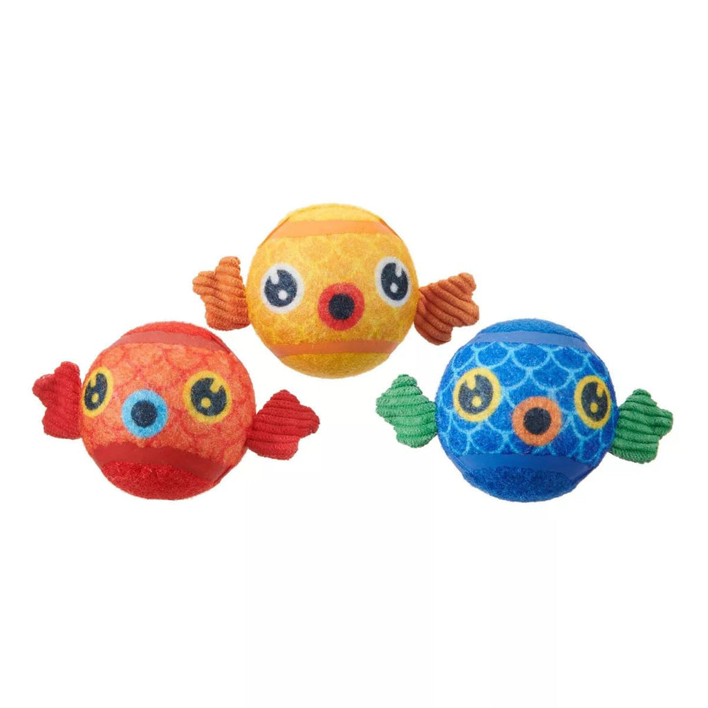 Barkbox Dog and Puppy Toy Guppies Trio of Tennis Balls for Tough Chewers, Fun Fetch and Perfect for Playful Pups, Durable, Engaging and Entertaining, Dog Toys to Keep Them Busy