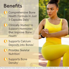 Jarrow Formulas BoneUp Three Per Day For Bone Support and Skeletal Nutrition, Includes Vitamin D3, K2 (as MK-7) and 1000 mg of Calcium Per Day, 90 Capsules, 30 Day Supply