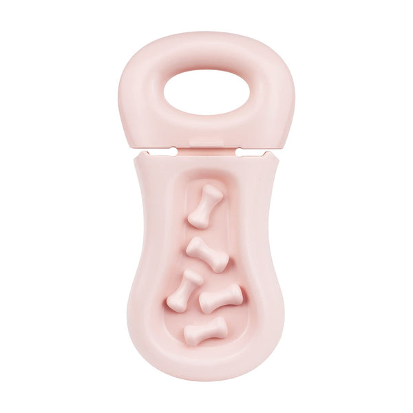 derYEP Dog Training Toy for Crate Training Peanut Butter Slow Feeder Treat Dispenser Training aid to Reduce Anxiety (Pink)