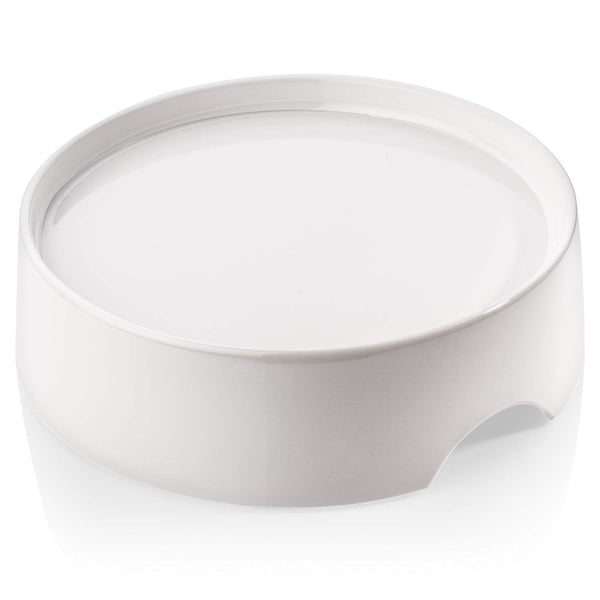 CatGuru Food Table for Cat Bowl, Non Slip Pet Feeding Station for Cat Food Bowls, Raised Stand for Food and Water Cats Bowls, Elevated Pet Feeder, Stress Free Pet Dish Stand (Marshnallow)