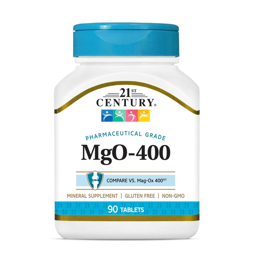 21st Century mgO 400 mg Tablets, 90 Count, Assorted