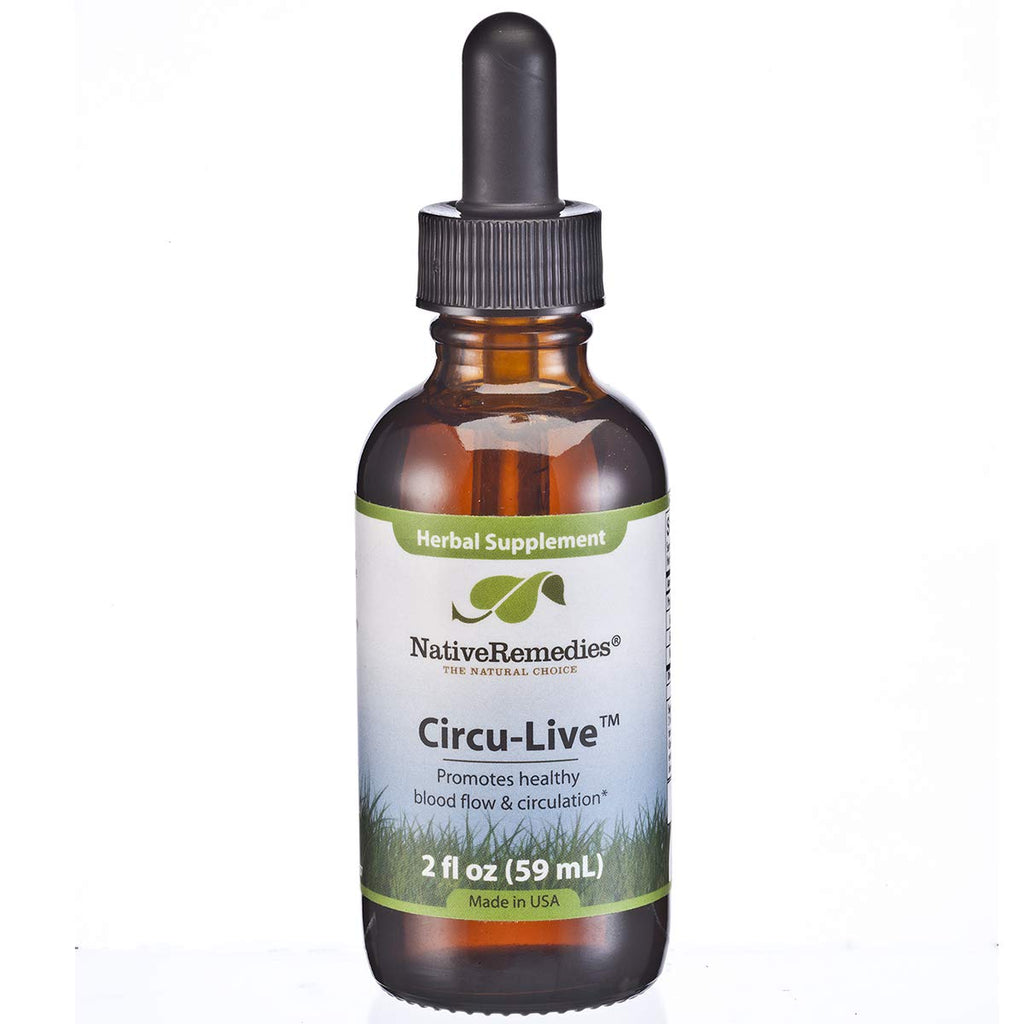 Native Remedies Circu-Live - All Natural Herbal Supplement Promotes Blood Flow and Healthy Circulation, 2 Fl oz.