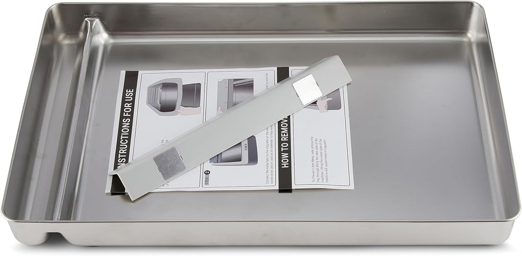 Stainless Steel Reusable Litter Tray Compatible with Petsafe Scoop-Free Self-Cleaning Cat Litter Boxes - Never Absorbs Odor, Stains, or Rusts (Stainless Steel Litter Tray)