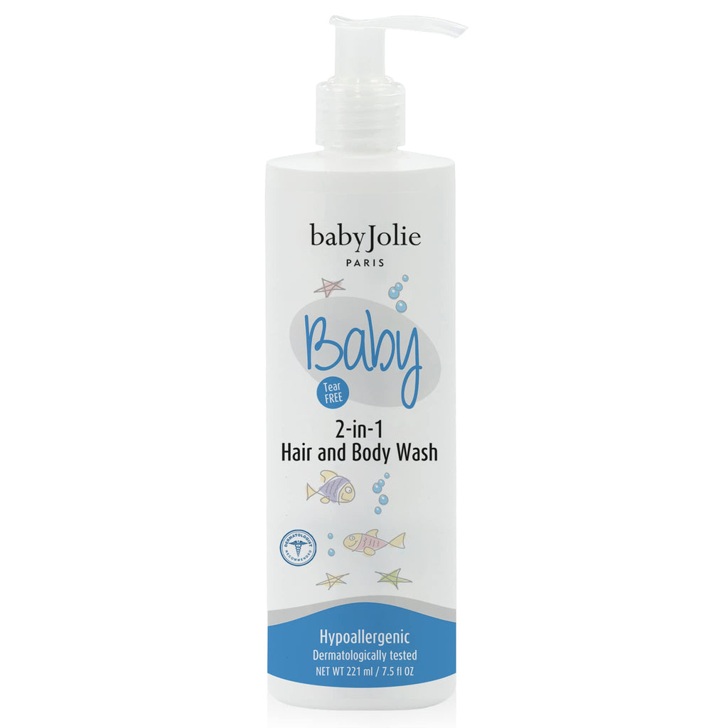 Baby Jolie Baby Body Wash, Kids Hair and Body Wash for Babies & Newborn 2-in-1, Shampoo + Soap | 7.5oz | 221ml (1)