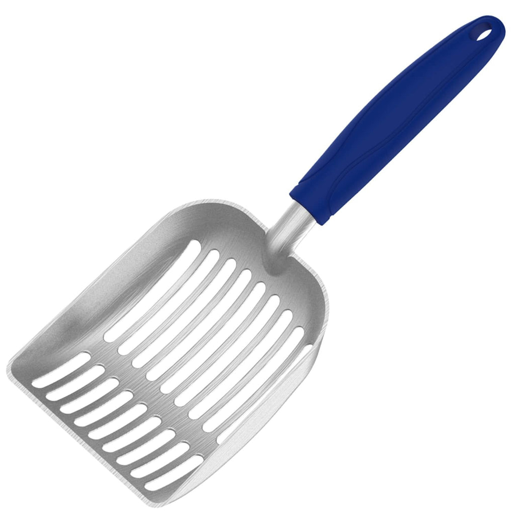Frxat Cat Litter Scoop, Kitty Metal Scooper, Aluminum Alloy Sifter, Kitten Pooper Lifter, Deep Shovel, Long Handle, Poop Sifting, Durable, Heavy Duty, for Litter Box