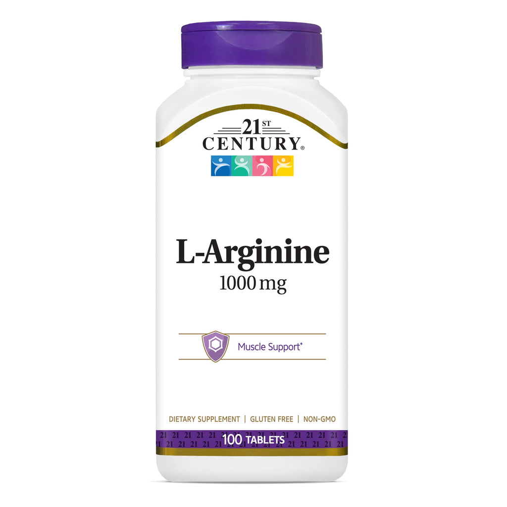 21st Century L-Arginine 1000mg, Maximum Strength 100 ea