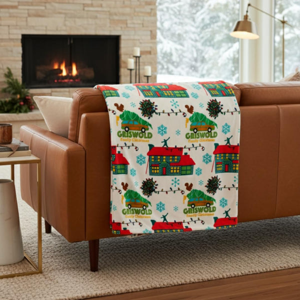 Franco Collectibles National Lampoon's Christmas Vacation Movie Holiday Bedding Super Soft Cozy Throw, 50 in x 70 in, (Officially Licensed Product)
