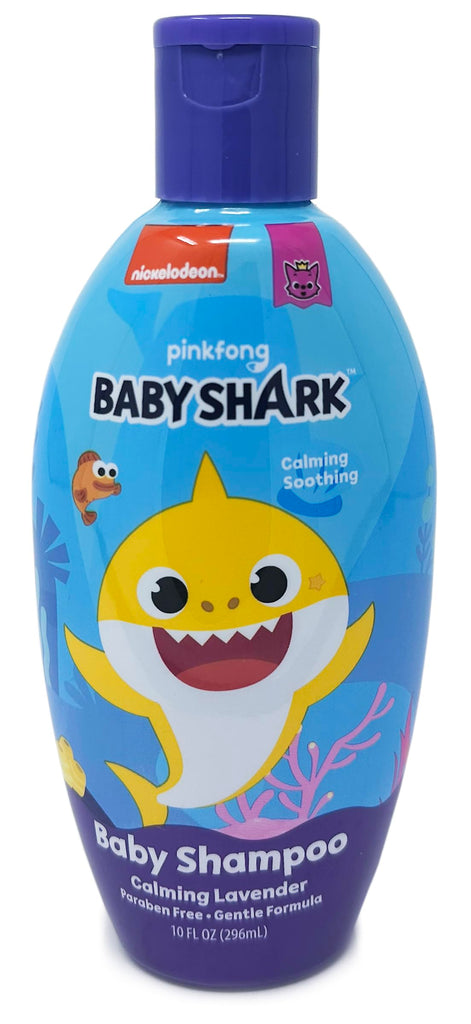 Primal Elements Baby Shark Calming Lavender Baby Shampoo, Paraben Free Gentle Formula, 10 Fl Oz - 12 pack