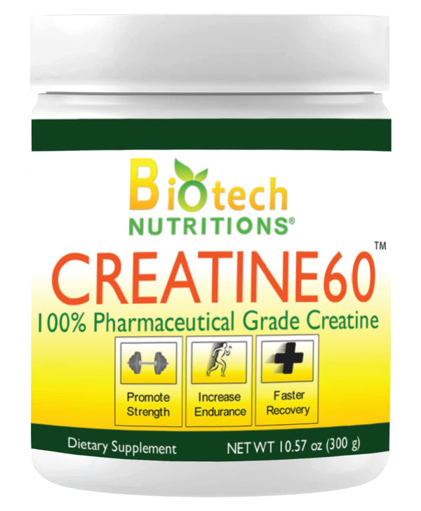 Biotech Nutritions Creatine 60 Dietary Supplement, 300 Gram