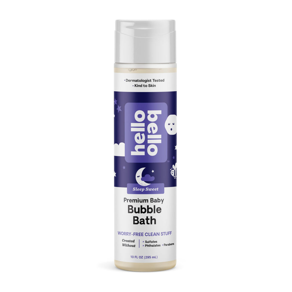 Hello Bello Nighttime Bubble Bath - Gentle Hypoallergenic Formula for Babies and Kids - Vegan and Cruelty-Free - Sleep Sweet Scented - 10 fl oz