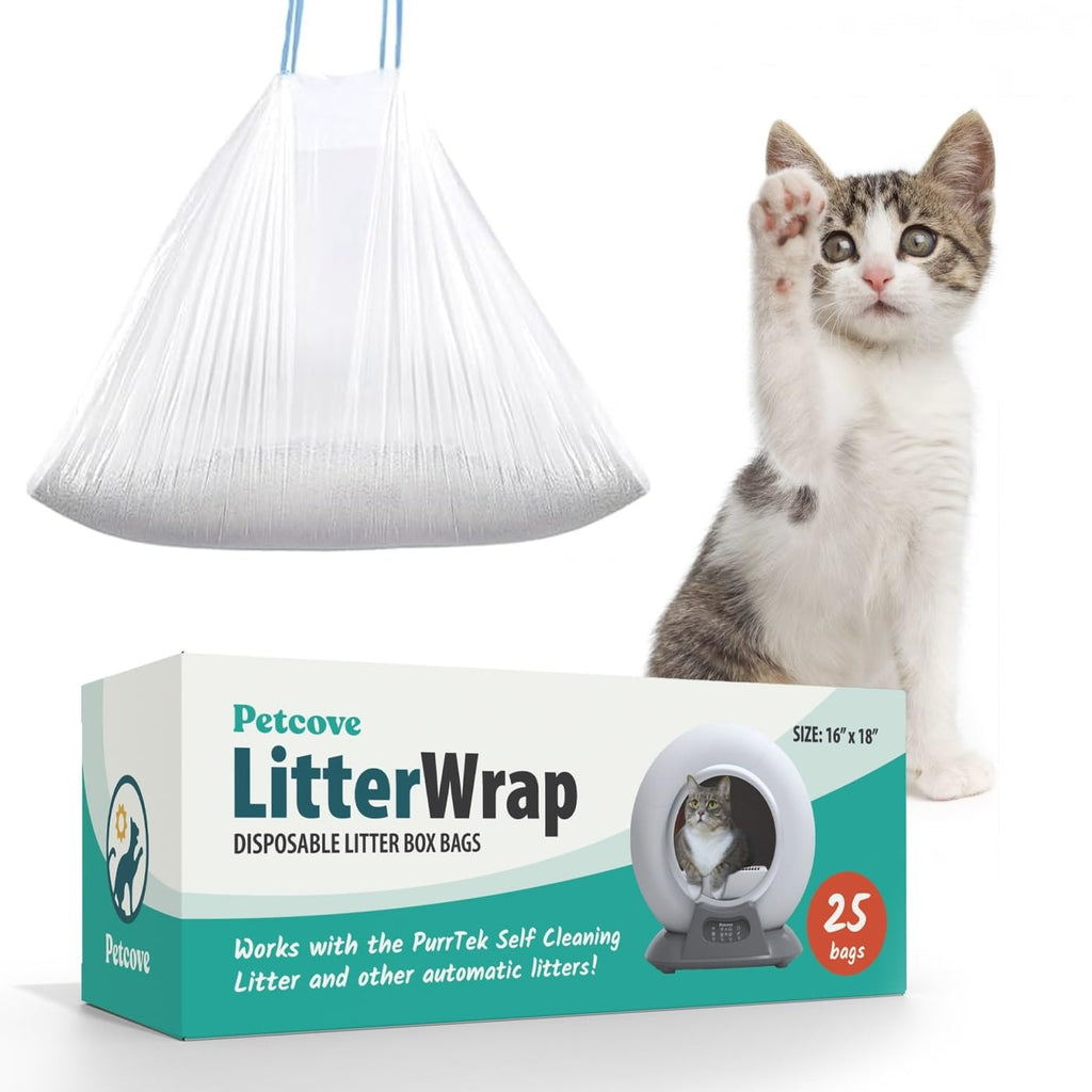 Premium Self Cleaning Cat Litter Box Liners Kitty Litter Bags Poop Bags Pet Waste Bags & Durable Litter Box Liners Ultimate Odor Control & Leakproof Design Cat LitterBags