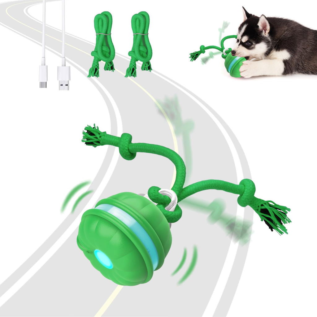 Sofolor Interactive Dog Toys, Motion Activated Automatic Rolling Ball Toys, Wicked Ball, Squeaky Dog Toy for Small Dogs/Puppy…