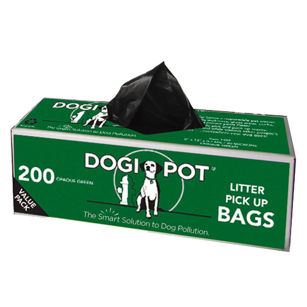 DOGIPOT 1402-10 10 Roll Case, Litter Pick up Bag Rolls, 200 Bags per Roll, Pack of 10