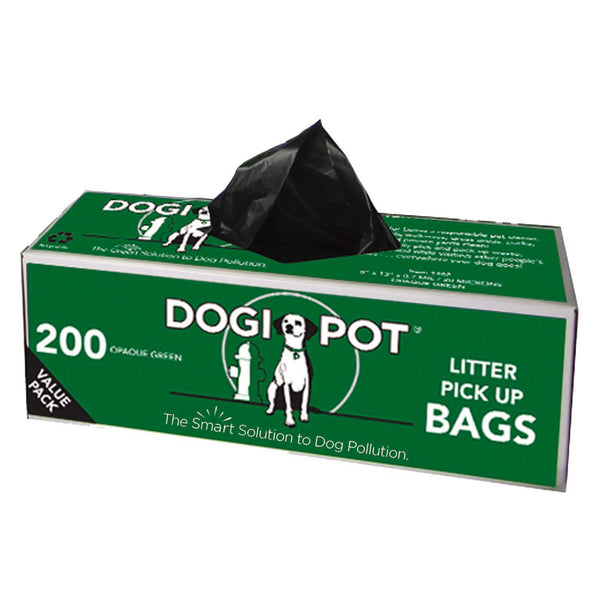 DOGIPOT 1402-10 10 Roll Case, Litter Pick up Bag Rolls, 200 Bags per Roll, Pack of 10