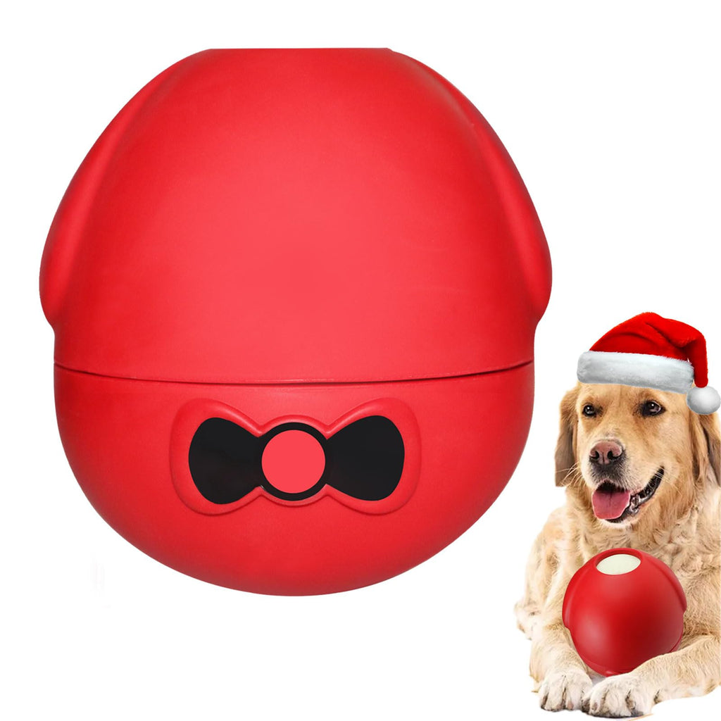 Yipetor Rubber Wobbly Dog Toy, Frozen Treat Toy, Long-Lasting Interactive Dog Toy to Keep Your Pup Distracted, Dog Slow Feeder for Healthy Eating -for Large Dogs (Red)