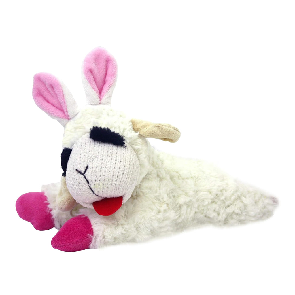 Multipet Easter Bunny Ears Lamb Chop Dog Toy 11"