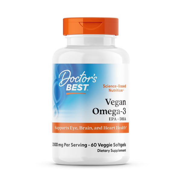 Vegan Omega-3 EPA+DHA, 60 Veggie Softgels