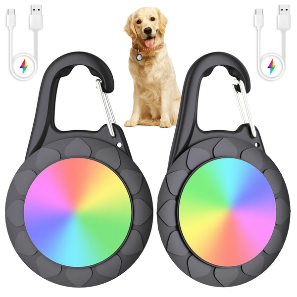 5 Modes Rechargeable Dog Collar Lights - IP68 Waterproof & RGB Color for Dog Walking at Night