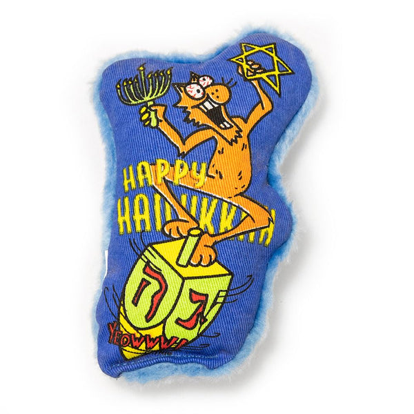 Yeowww Dreidel Krinkle Catnip Toy