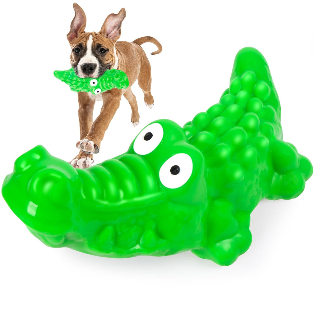 Zinbo Dog Chew Toys for Aggressive Chewers, Dog Toys for Aggressive Chewers, Durable Chew Toys for Medium/Large Dogs,Tough Almost Indestructible Dog Bones Toy for Teeth Cleaning and Training, Green