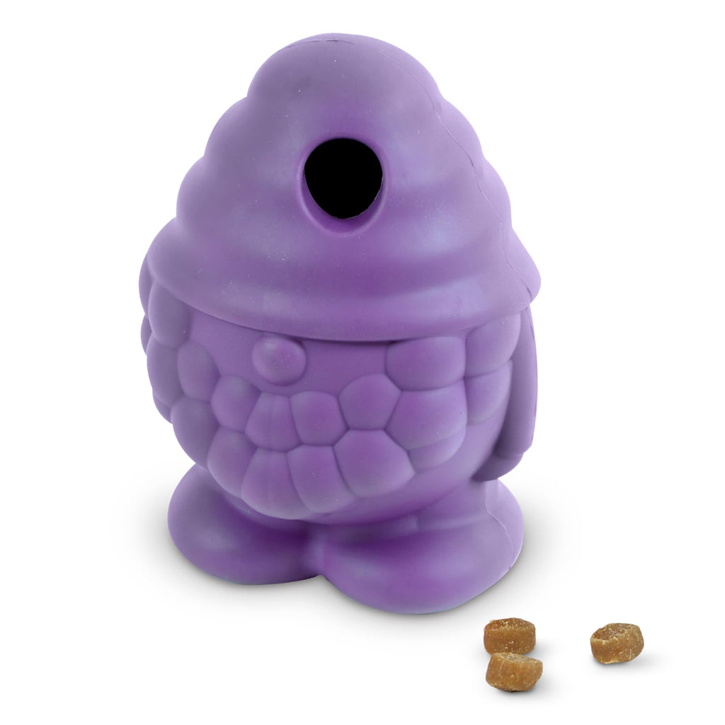 Brightkins Tough & Tumble Treat Dispenser Large Gnome - Interactive Dog Puzzle Toys for All Breeds, Rubber Dog Toys for Aggressive Play, Dog Stocking Stuffers