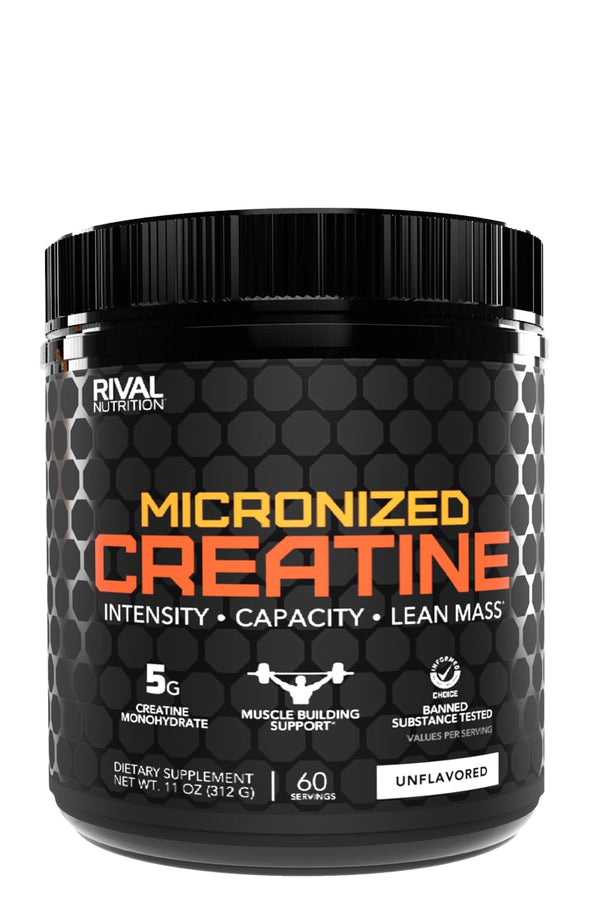 Rival Nutrition Micronized Creatine- Unflavored, 11 oz.