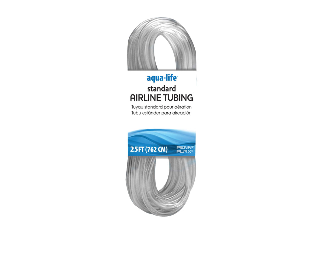 Penn-Plax Standard Airline Tubing for Aquariums – Clear and Flexible – Resists Kinking – Safe for Freshwater and Saltwater Fish Tanks – 25 Feet