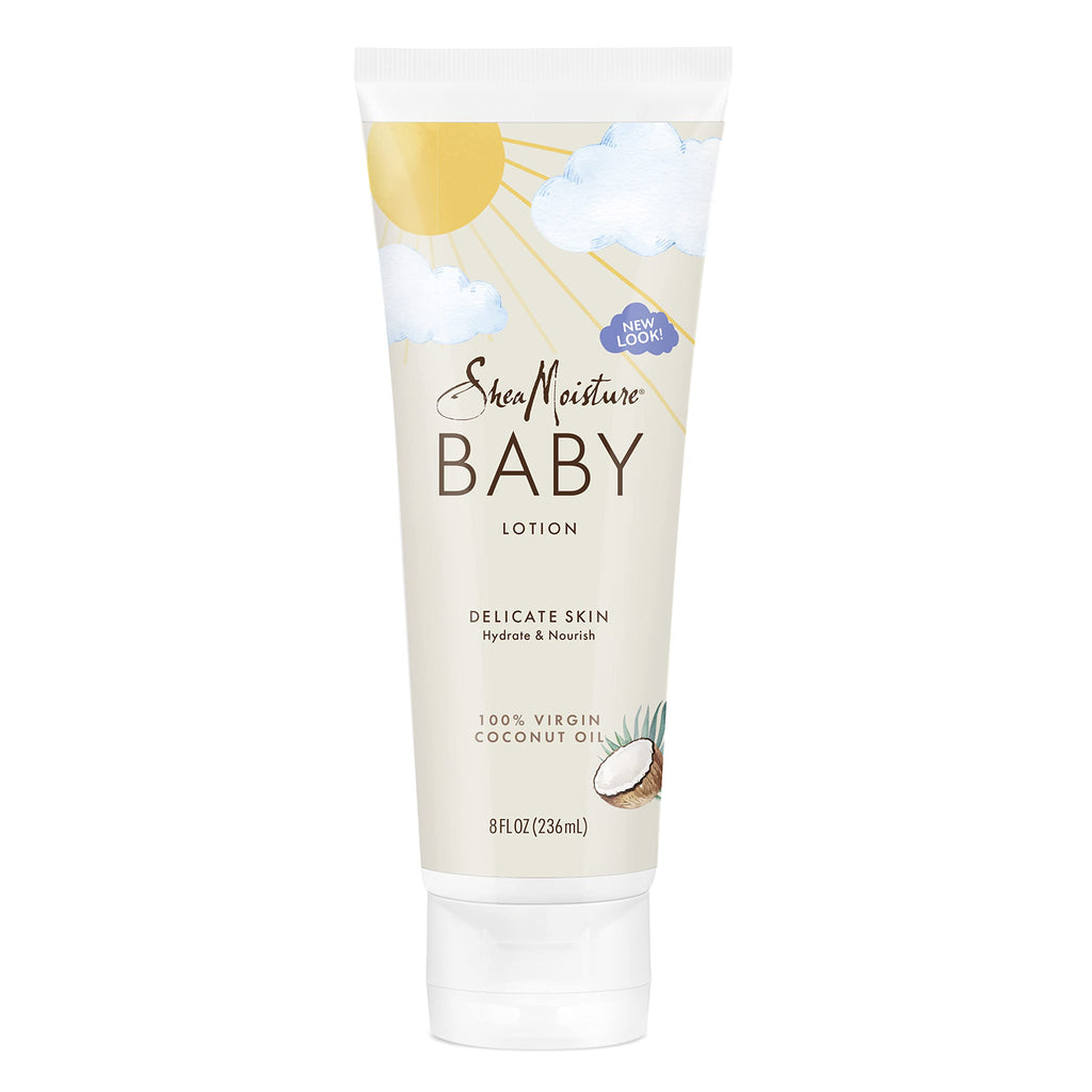 SheaMoisture Baby Lotion 100% Virgin Coconut Oil for Baby Skin Baby Lotion Clear Skin Moisturizer 8 oz