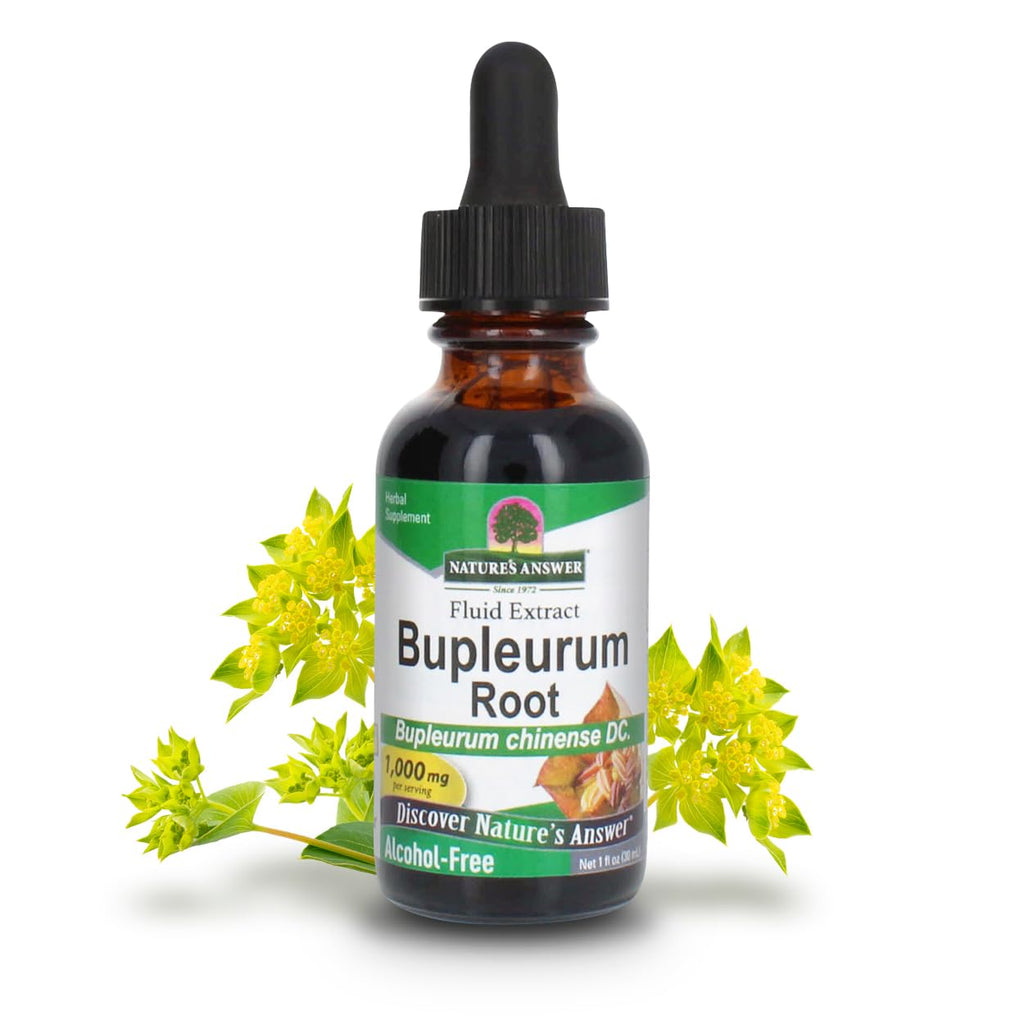Nature’s Answer Bupleurum Root Bupleurum Chinense - Natural Herbal Supplement - Gluten Alcohol-Free - Ideal for Liver Immunity Overall Health Wellbeing - 1000mg (1 FL Oz)
