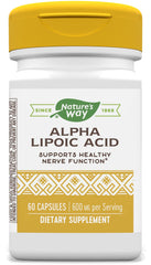 Nature's Way Alpha Lipoic Acid, Supports Healthy Nerve Function*, 600 mg per serving, 60 Capsules