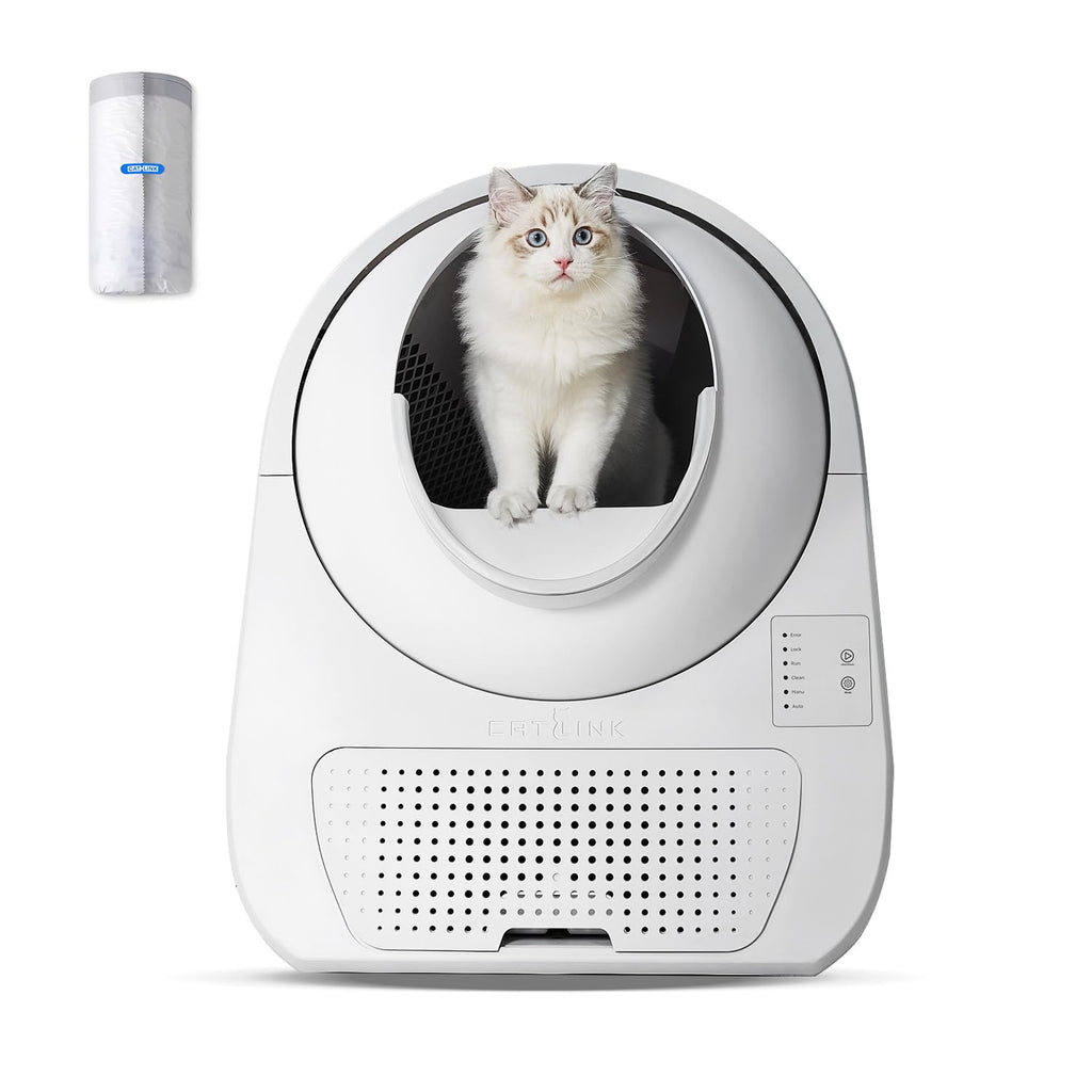 CATLINK Self Cleaning Cat Litter Box, Automatic Cat Litter Box, Double Odor Removal, Cat Litter Box for Cats from 3.5 pounds to 22 pounds (Young Version)
