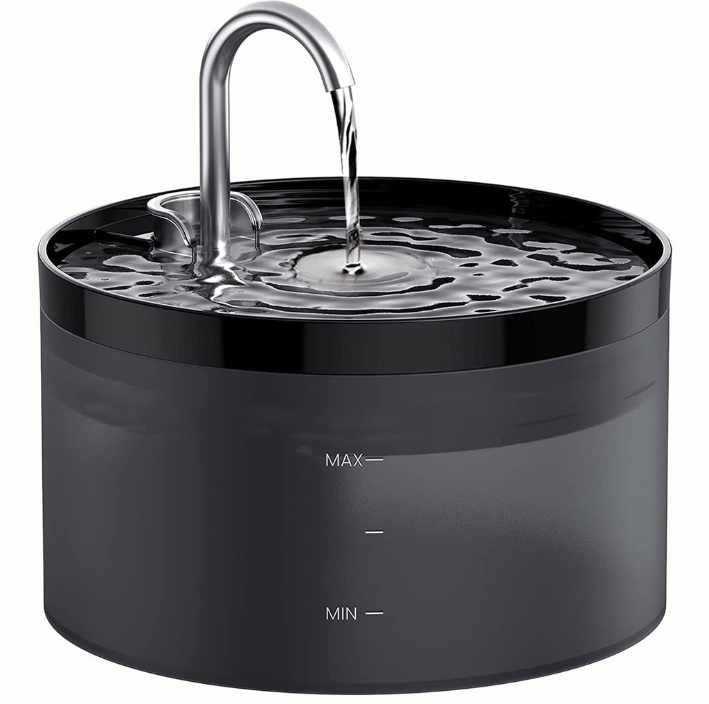 Cat Water Fountain: Dog Bowl Fountains - Automatic Pet Dispenser - Dogs Drinking Waterer Bowls Indoor - Auto Watering Dish Supplies - Easy Cleaning Animal Machine - Quiet 67oz/2L Kitty Drink Fountain