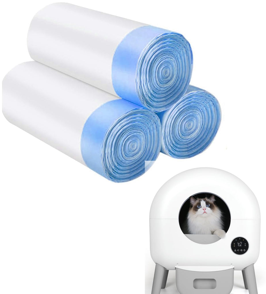 Automatic Litter Box Drawstring Litter Bags, 60 Replacement Bags, Drawstring Closure 111..